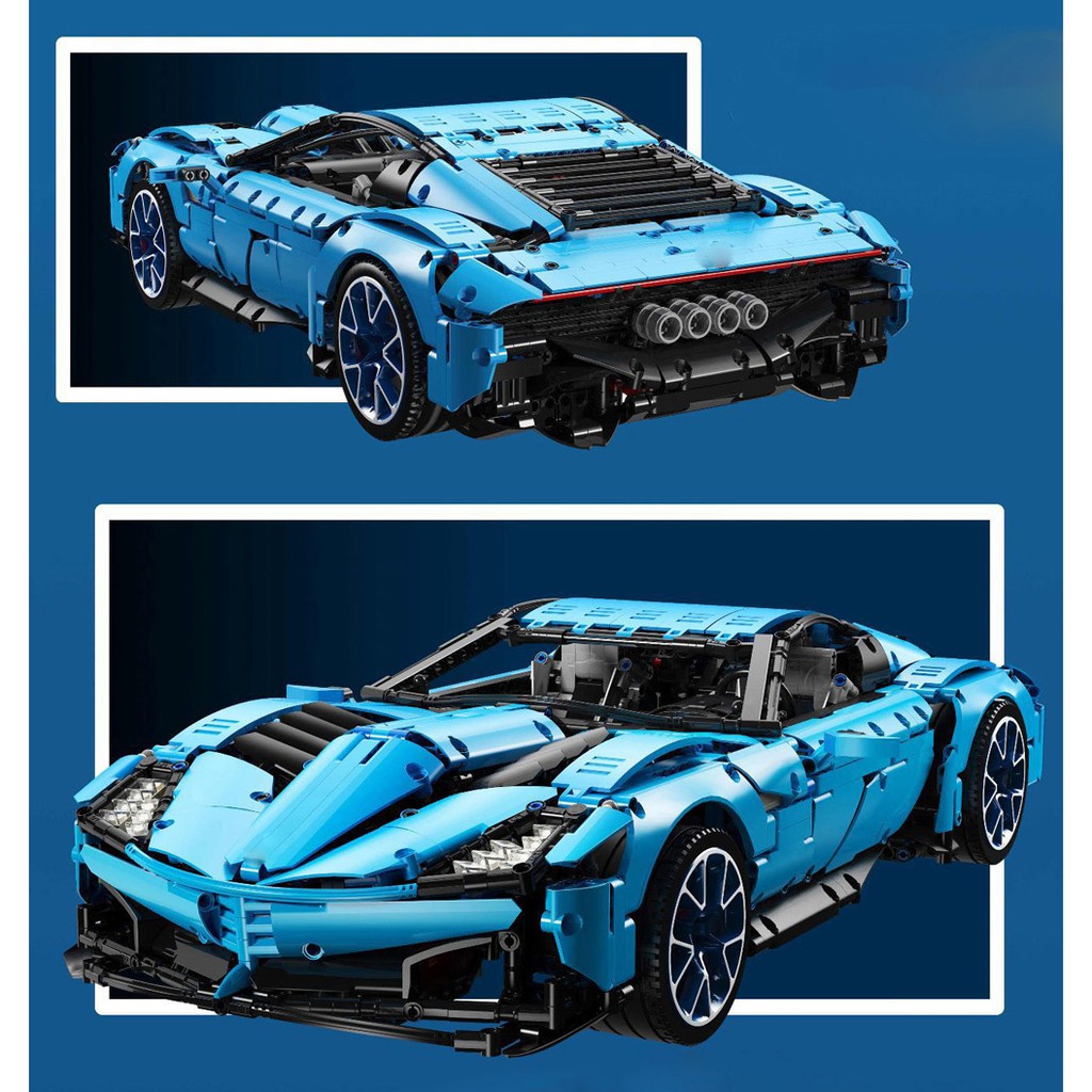 Đồ chơi lắp ráp Mô hình Siêu xe  techinc J906B 4500Ppcs  MOC Corvette Sport Racing Car Corvette 1:8