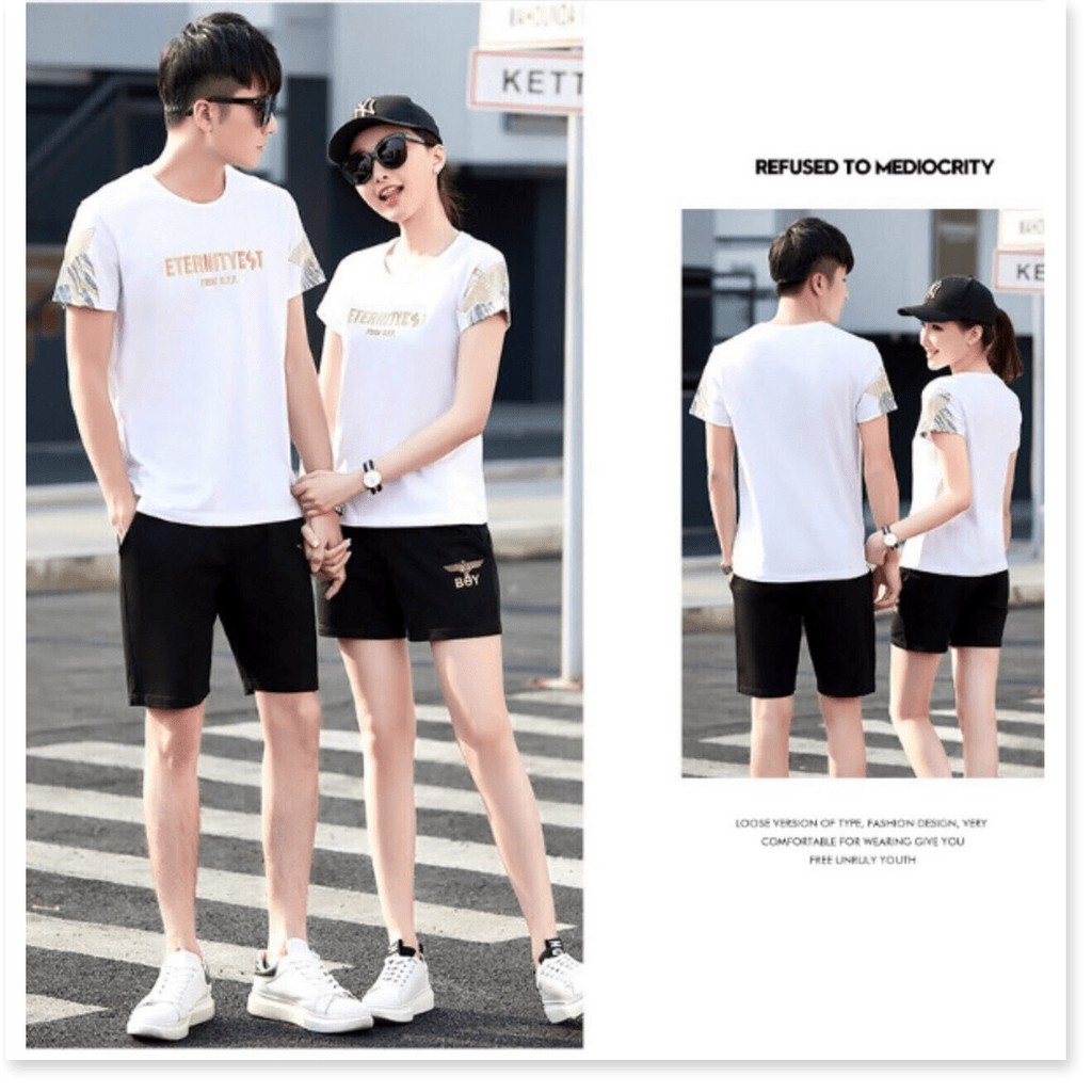 SET BỘ THỂ THAO NAM NỮ,CHẤT THUN MỀM MẠI,3 MÀU THỜI TRANG THỜI TRANG KOKO MI