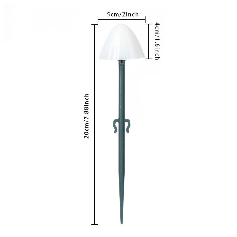 KRNY Dây Đèn LED Năng Lượng Mặt Trời Hình Nấm Trang Trí Sân Vườn