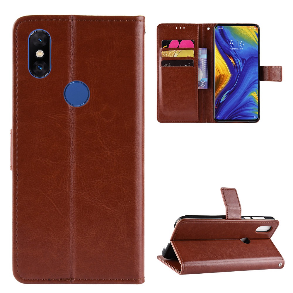 Ốp Điện Thoại Da PU Nắp Gập Tích Hợp Ví Đựng Thẻ Và Dây Đeo Sang Trọng Dành Cho Xiaomi Mi Mix 3 Mi Mix 3