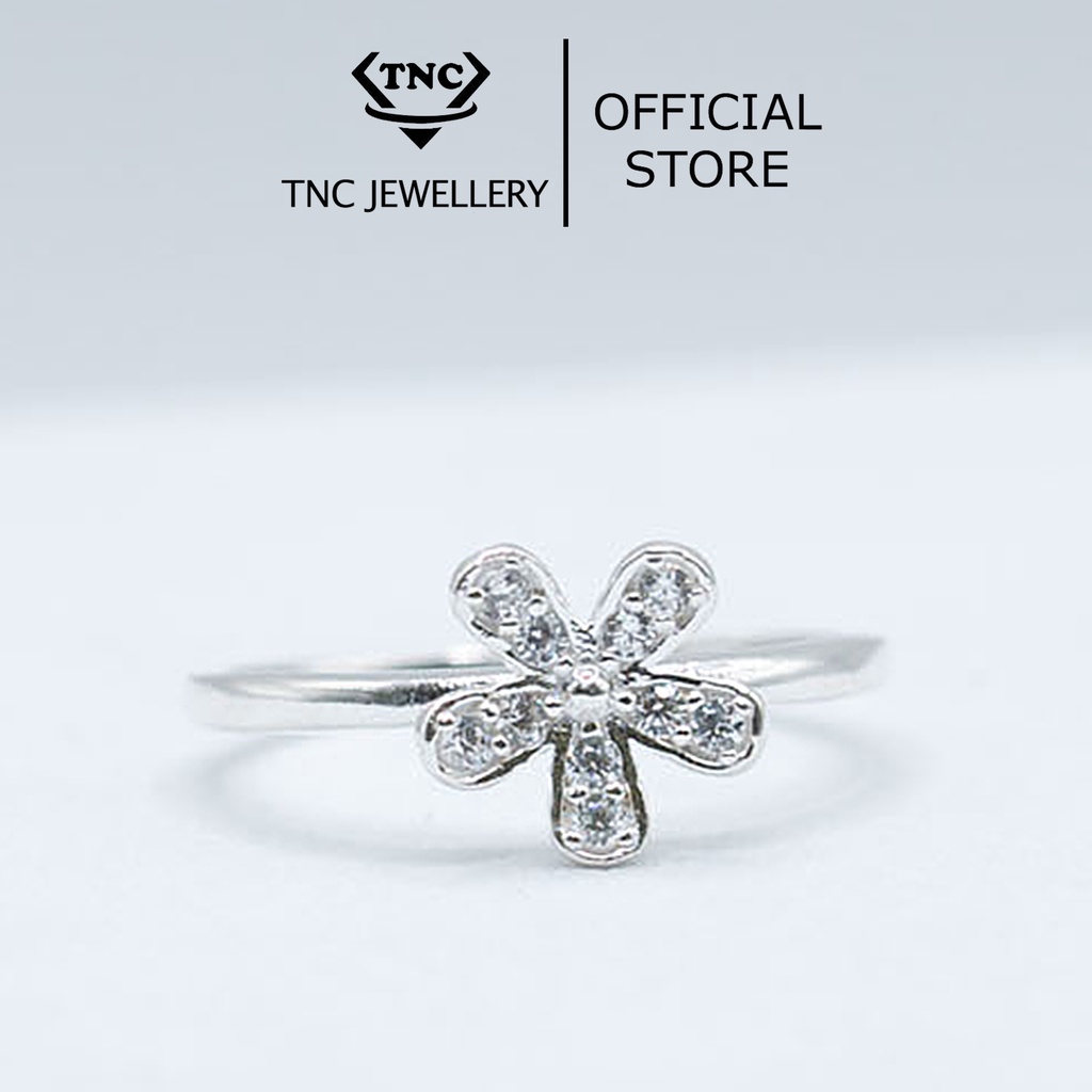 Nhẫn Bạc Nữ Bông Hoa Hoa Đồng Nội Cao Cấp-Trang Sức TNC JEWELLERY