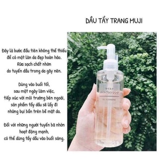 Dầu tẩy trang muji 200ml Nội địa Nhật chính hãng