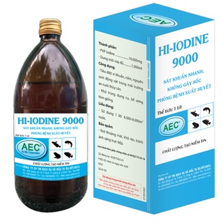 Hi-iodine 9000 - diệt khuẩn hồ cá, lươn, ếch