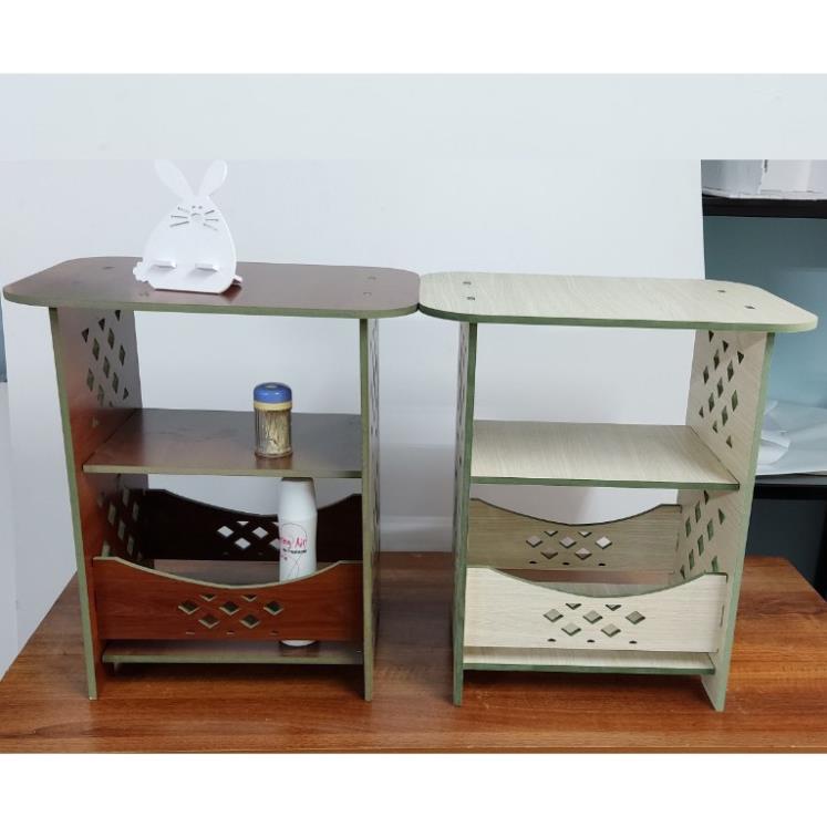 Kệ bàn trà ca rô gỗ PVC phù hợi mọi không gian trong nhà ngoài trời KB