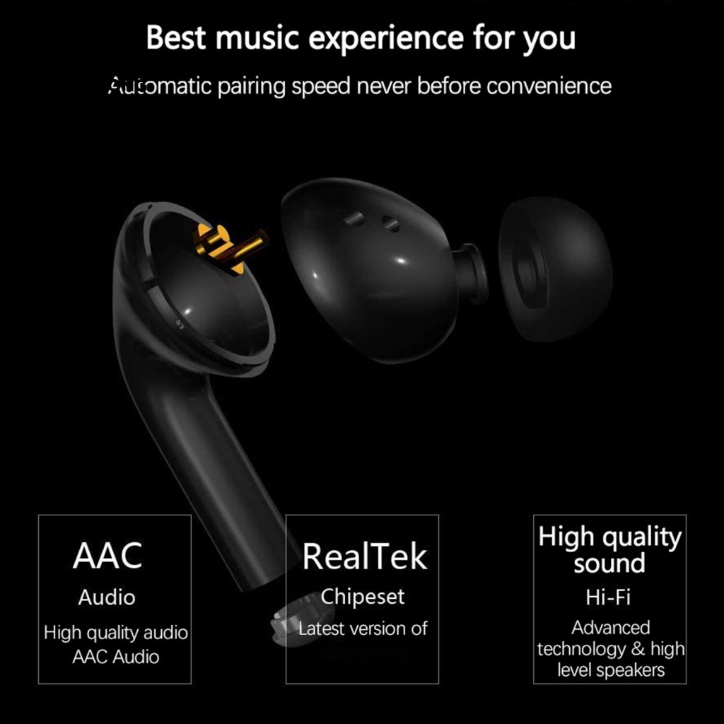 Tai Nghe Bluetooth Nhét Tai RSH.z Siêu Nhẹ Giảm Tiếng Ồn 5.1