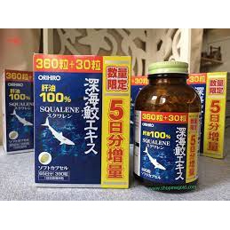 Viên Uống Sụn Vi Cá Mập Orihiro Squalene 360 viên Nhật Bản///2024