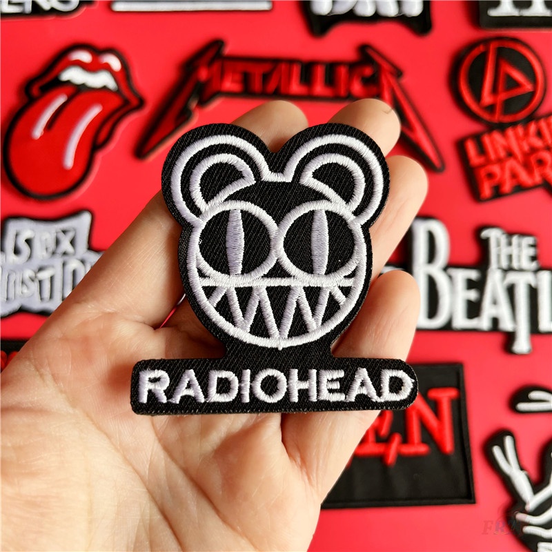 ♚ Miếng Dán Kim Loại Phong Cách Rock 06-On Chất Lượng ♚ 1 Sticker Ủi Thêu Hình Rock N Roll