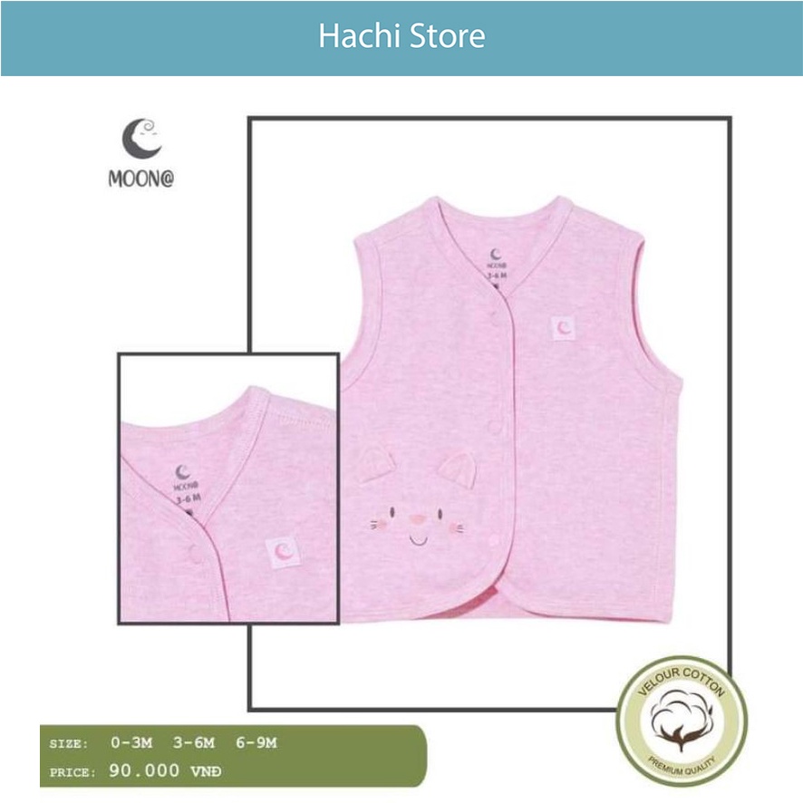 Áo gile cho bé nỉ thu đông mỏng nhẹ chính hãng Moon@ - size cho bé từ sơ sinh
