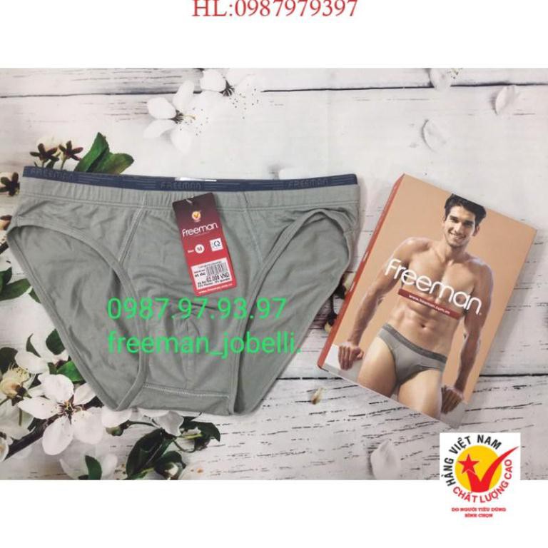 Quần xì nam Freeman 6043,giá cty 69k- bán 43k quần sịp cotton lụa