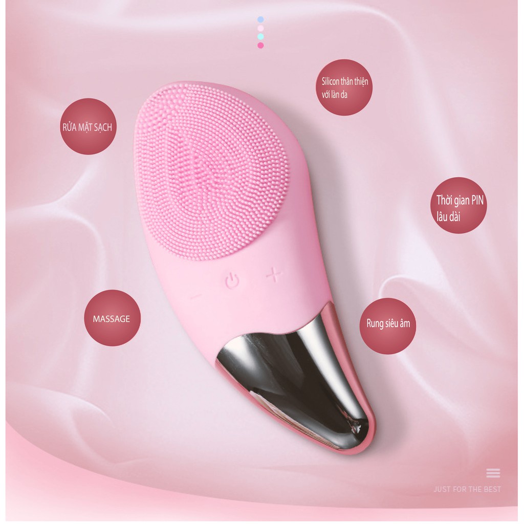 Máy Rửa Mặt sonic FACIAL BRUSH [BẢO HÀNH 12 THÁNG]