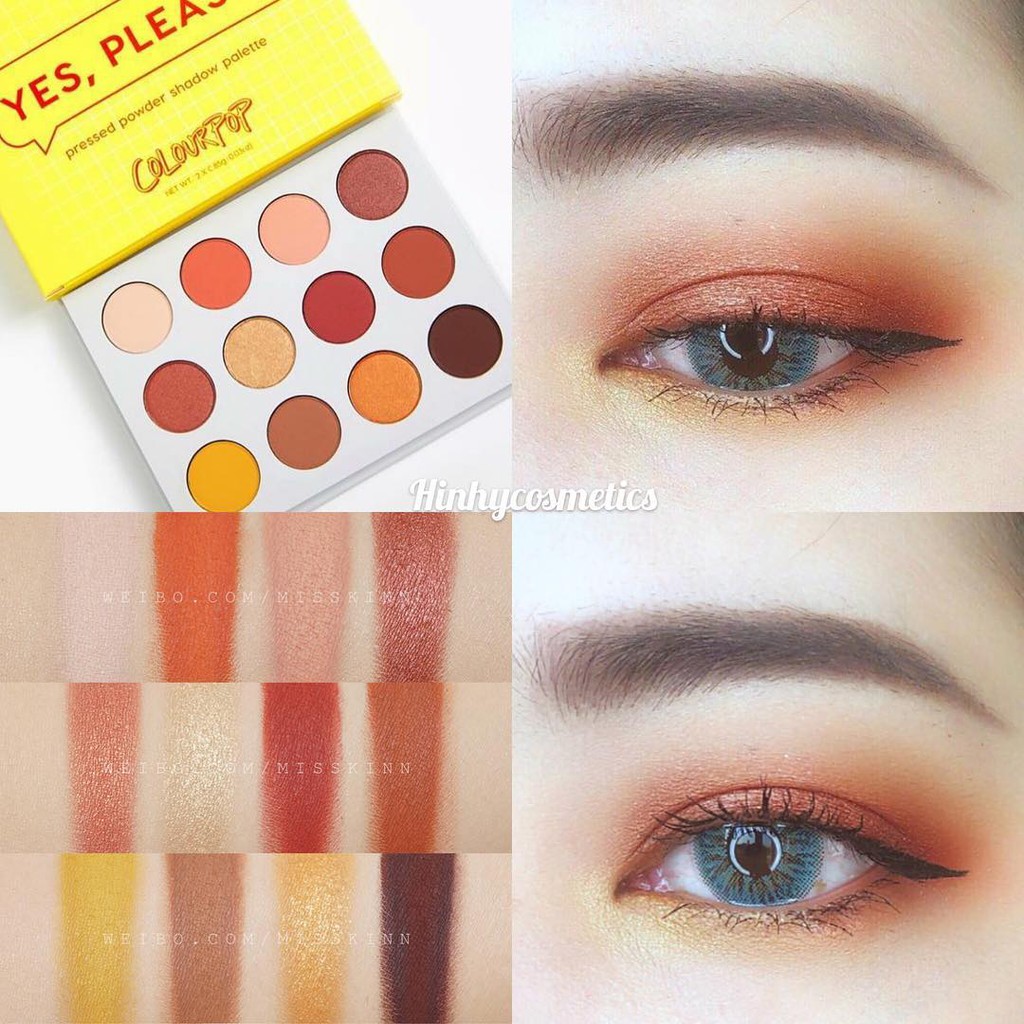 Bảng Mắt Cam Cháy ColourPop Yes, Please!