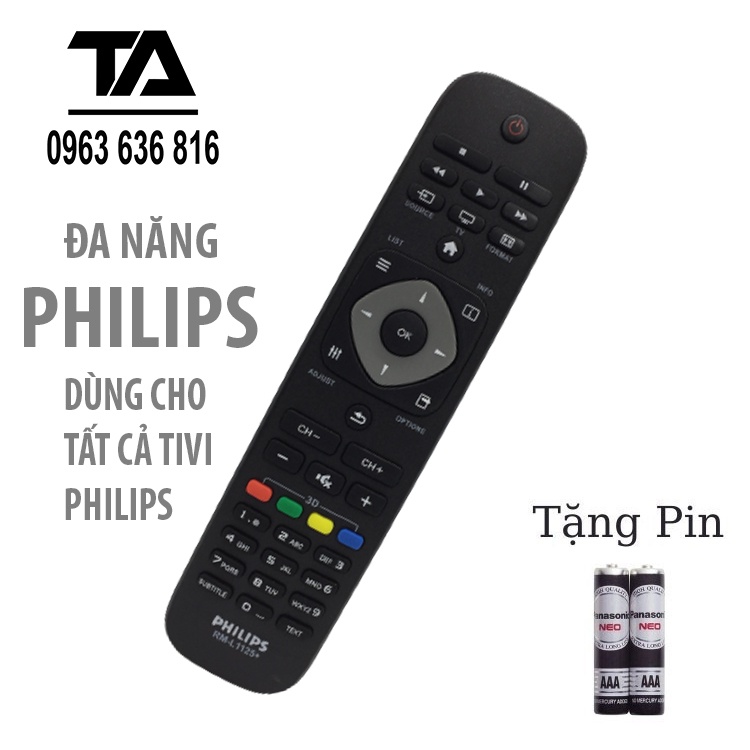 Remote điều khiển đa năng tivi các dòng PHILIPS