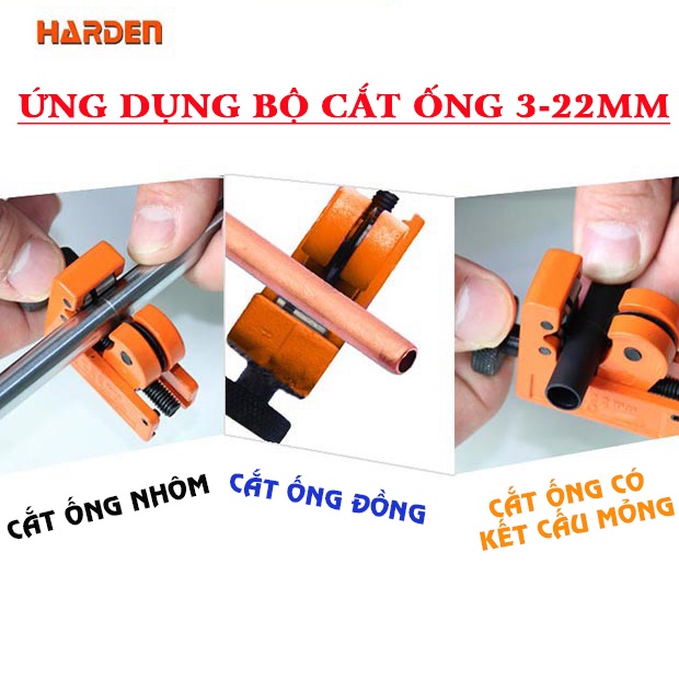 Dụng cụ cắt ống đồng Harden , nhôm, nhựa đường kính 3-22mm