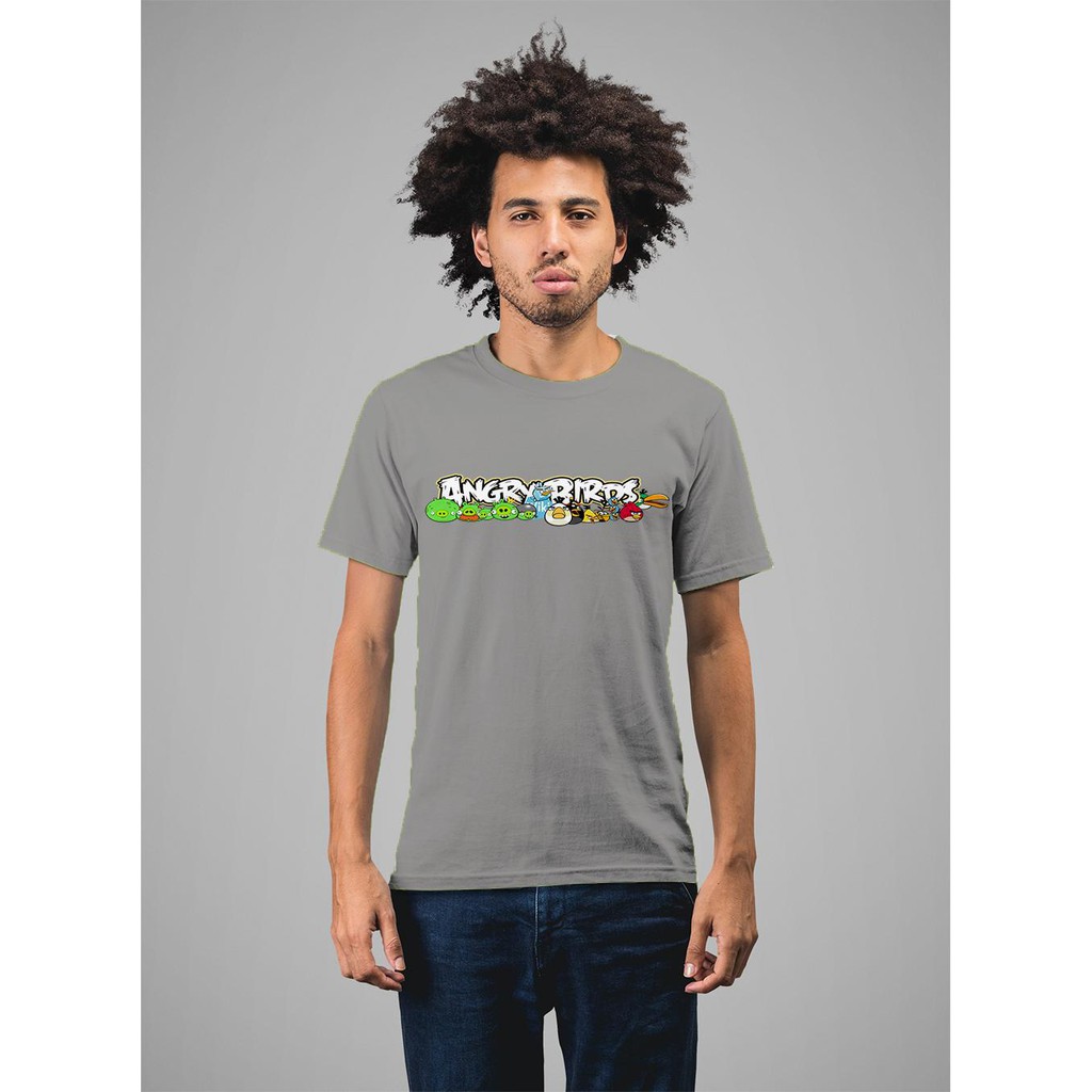 Áo thun in hình Chữ angry bird và những chú chim giân dữ