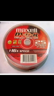 10 đĩa Maxcel DVD CD trắng có túi