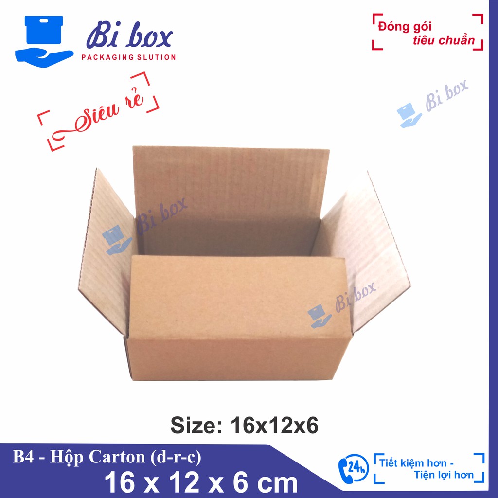 Hộp Carton 16x12x6 - Thùng Giấy Carton Giá Rẻ