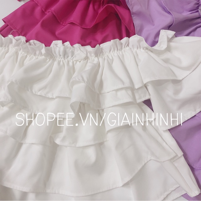 Áo kiểu bèo tầng trễ vai AK1267 - NhiNhi Shop