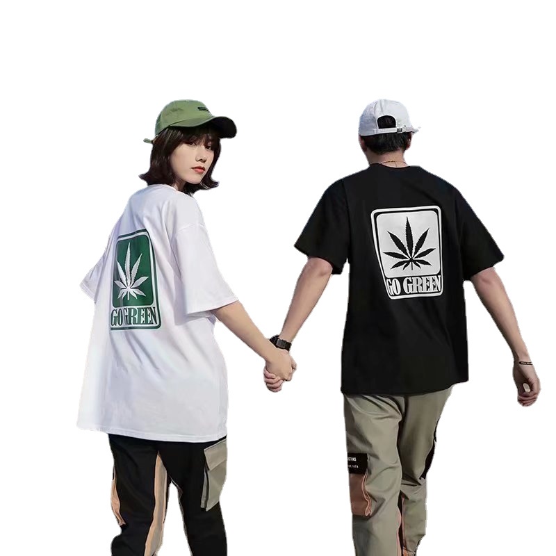 Áo Thun Tay Ngắn Cổ Tròn In Chữ Thời Trang Mùa Hè Dành Cho Nam Và Nữ Size M-8XL