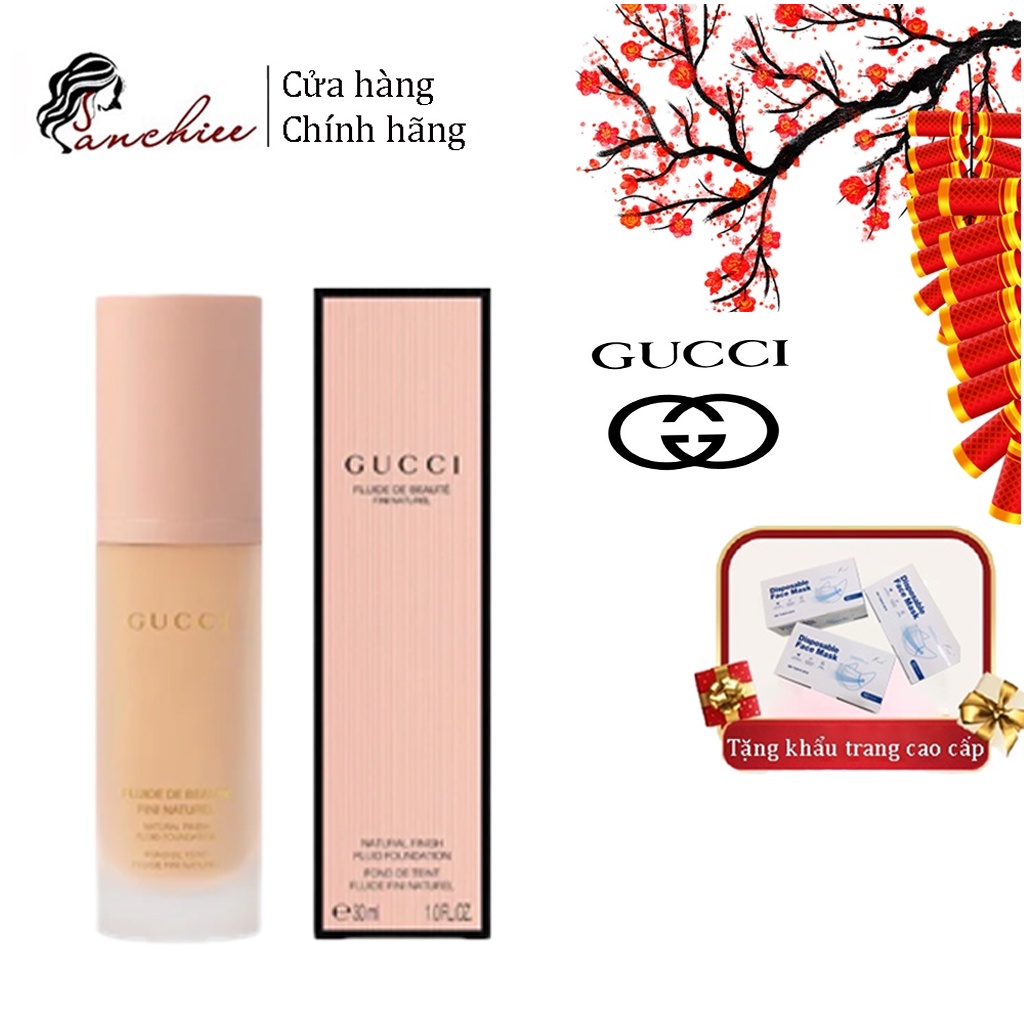 Kem Nền Gucci Fluide De Beauté Fini Naturel , siêu mềm và lướt nhẹ làm đều màu da, cho da căng mọng tự nhiên.