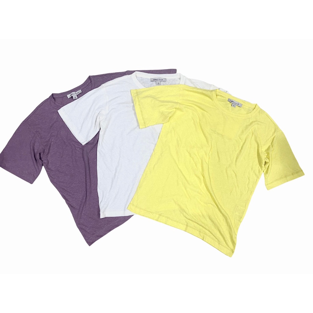 Hàng dư xịn - Áo thun linen nữ Lapi1f chỉ nổi xuất khẩu Hàn Quốc