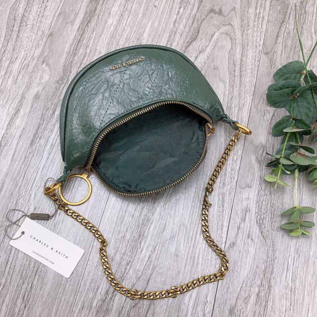 Túi bao tử đeo chéo khóa tròn siêu hot 2019