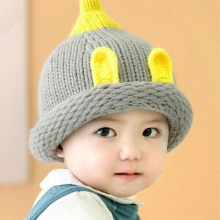Mũ len hình chóp tai thỏ cho bé