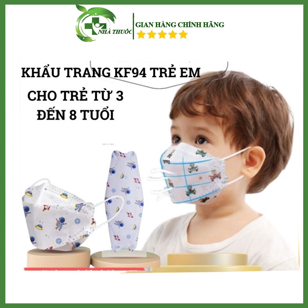 Khẩu Trang 4D TT Mask Hoạ Tiết Đáng Yêu Cho Bé Loại KF94 Phong Cách Hàn Quốc