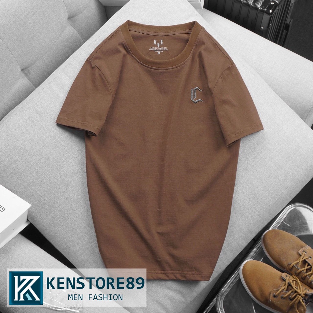 Áo Thun Nam Cổ Tròn Thêu MARC JASSON C Vải Cotton Co Dãn Thoáng Mát Chất Liệu Cao Cấp KENSTORE89 ATP157