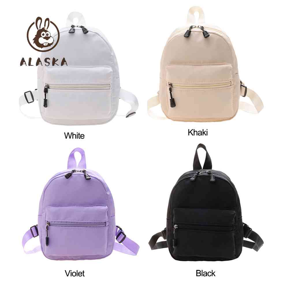 [NEWS] Balo Đi Học Mini Vải Nylon Màu Trơn Phong Cách Preppy Thời Trang Cho Nữ