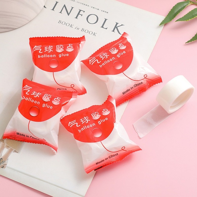 Set 100 Miếng Dán Chấm Tròn Trang Trí Bong Bóng Tiệc Sinh Nhật