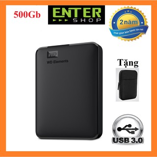 Ổ cứng di động wd elements 500gb usb 3.0 tặng túi chống sốc