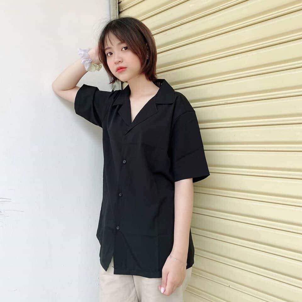 Áo Sơ mi Trơn Basic Cổ Vest - 2 Color