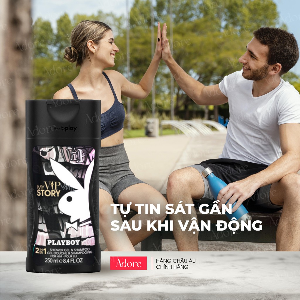 [Chính Hãng - Châu Âu] Sữa Tắm Gội Hương Nước Hoa Playboy My Vip Story 250ml