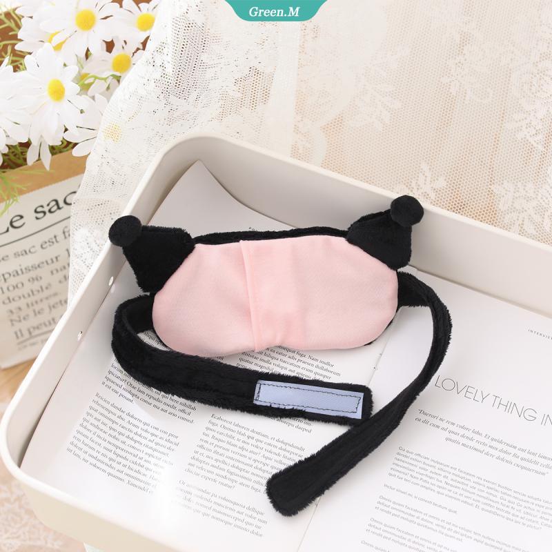 Miếng Bịt Mắt Nhồi Bông Sanrio My Melody Cinnamoroll Kuromi Có Thể Đeo Kính Che Mắt Kiêm Túi Đựng Đá Bảo Vệ Mắt Ngọt Ngào Thích Hợp Làm Quà Tặng Du Lịch Cho Trẻ Em