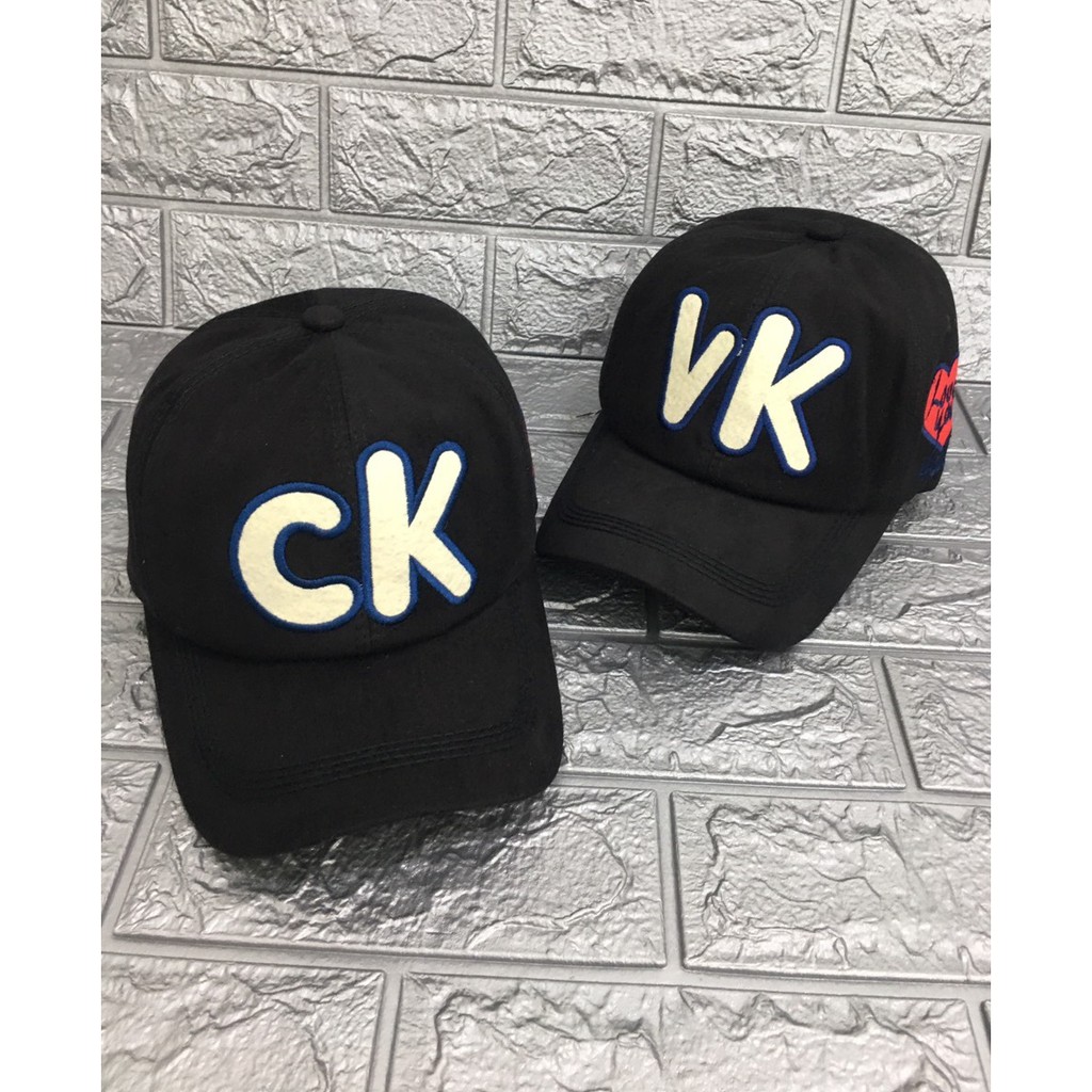 Nón kết cặp đôi VK - CK, mũ tình nhân dành cho nam nữ ( 2 cái)