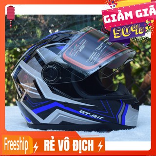 [Miễn phí v/c] Nón Bảo Hiểm FullFACE AGU TEM GT air màu đỏ, xanh, vàng, xám, cam, đen, rùa