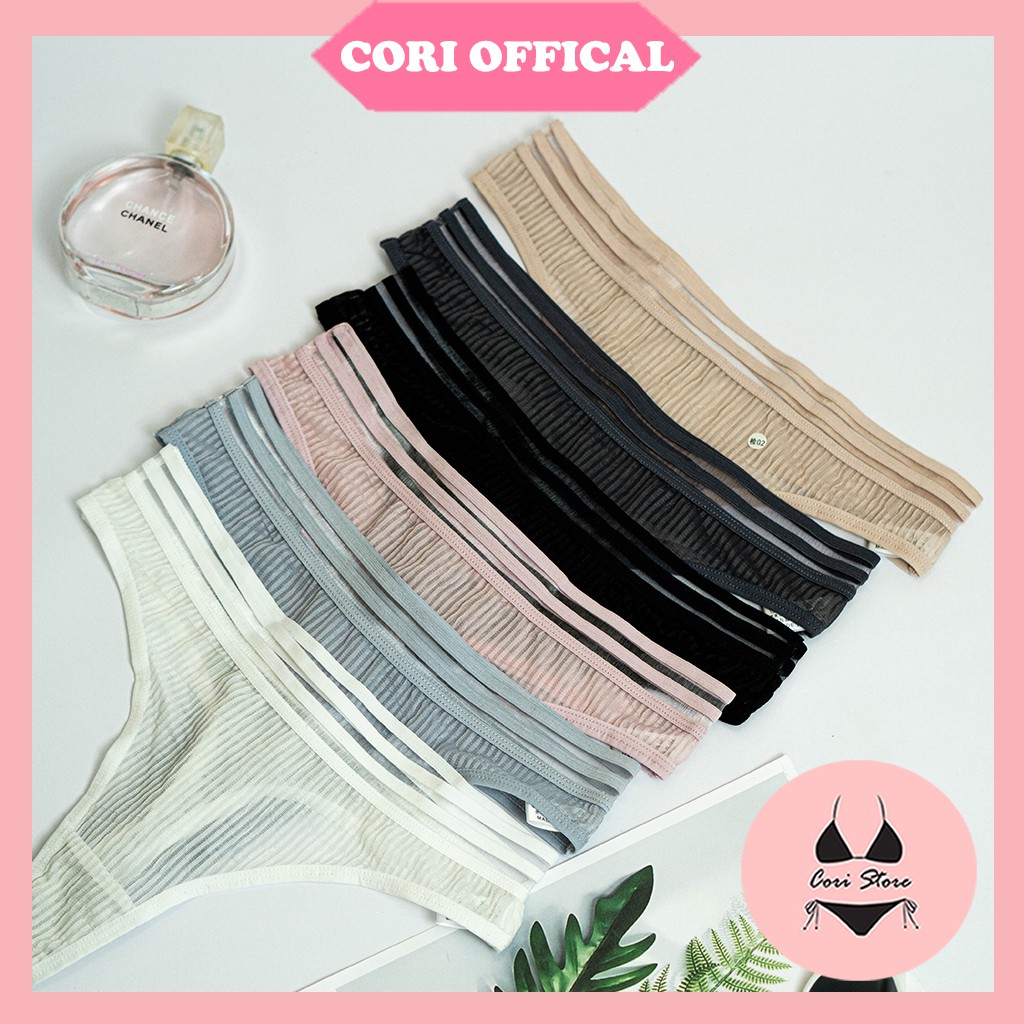 Quần lót nữ cotton gân tăm thoáng mát  kháng khuẩn nhiều màu nhẹ nhàng gợi cảm sexy - CORI Store | WebRaoVat - webraovat.net.vn