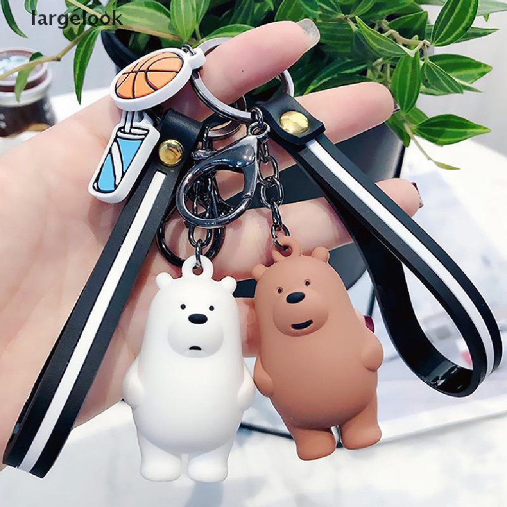 Móc khóa mặt hình gấu We Bare Bears thích hợp sưu tầm
