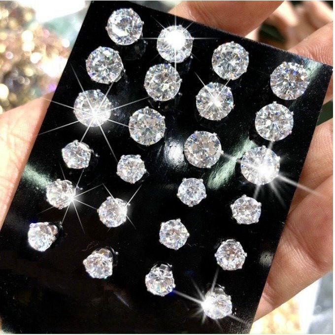 Set 12 đôi bông tai nữ cườm BTK111
