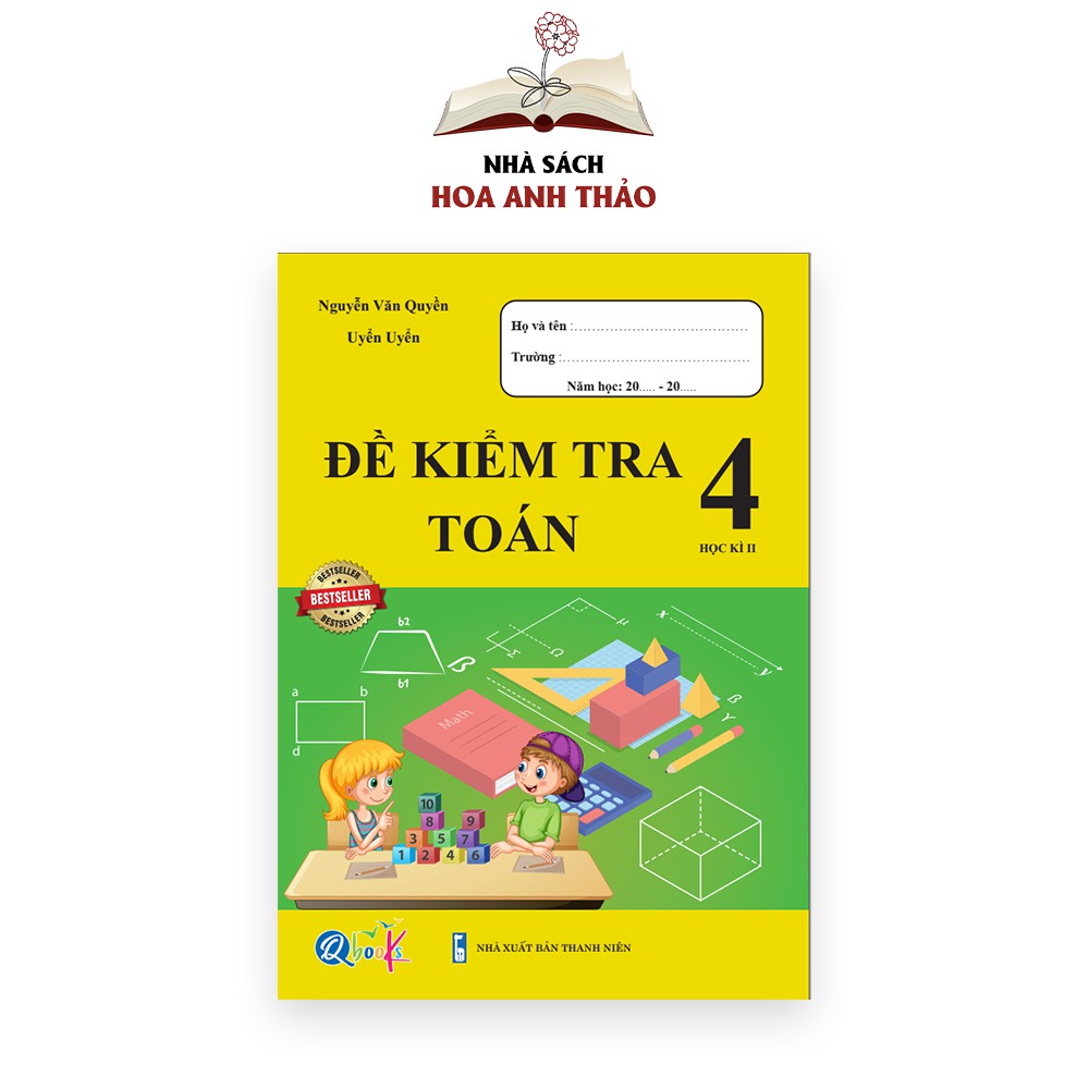 Sách - Đề kiểm tra Toán và Tiếng Việt lớp 4 học kỳ 2 Bộ 2 quyển