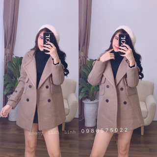 Áo dạ HandMade, chất dạ xù siêu dày siêu ấm. Có trần bông trần trám phía trong. Dáng lửng trùm mông, lên phom siêu đẹppp