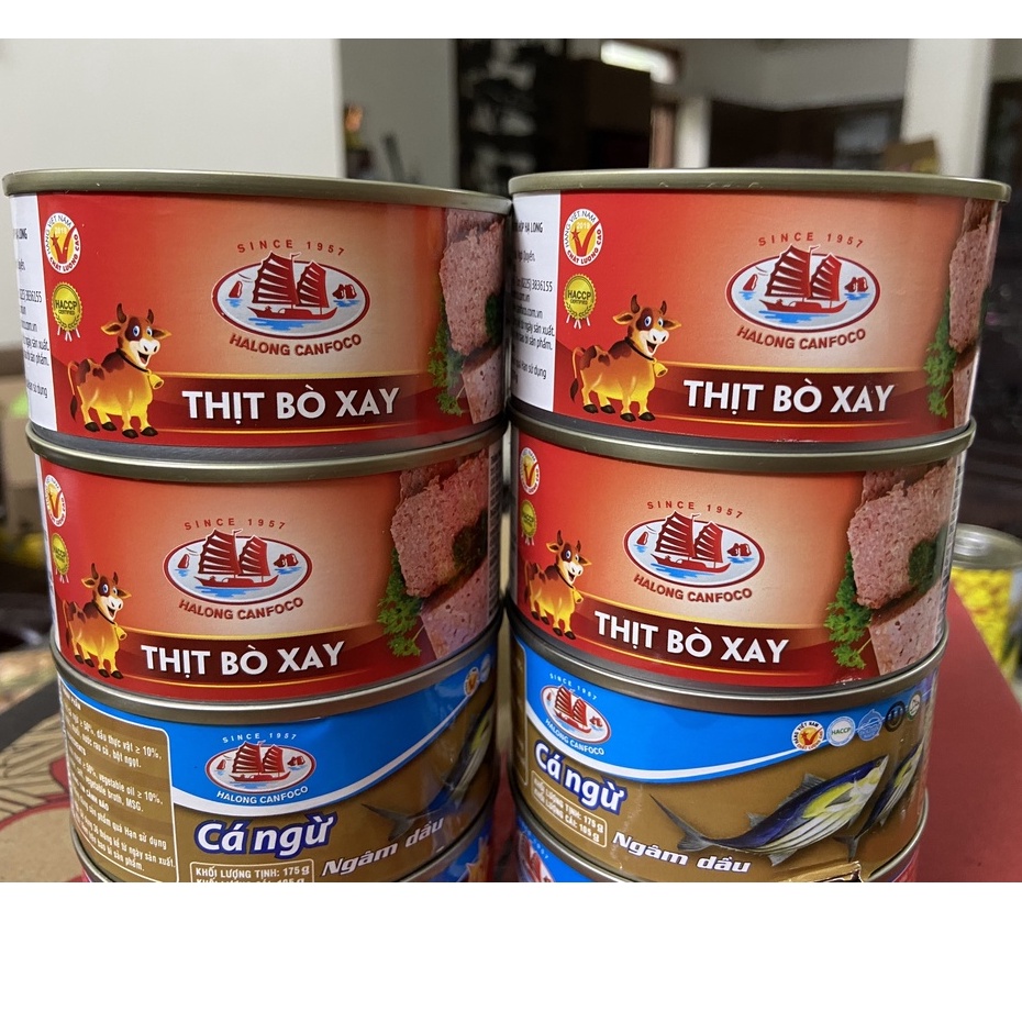 Thịt Bò Xay Hạ Long HALONG CANFOCO Hộp 170g