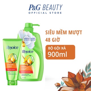 [Mã PG2112B giảm 8% đơn 199K] Combo Dầu Gội Rejoice Siêu Mềm Mượt chai 900g& Dầu Xả Siêu Mềm Mượt tuýp 160ml