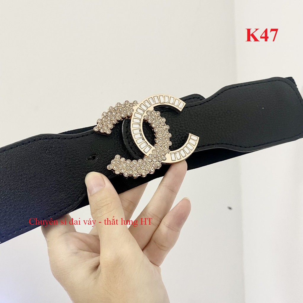 Đai váy belt X họa tiết 5cm K47