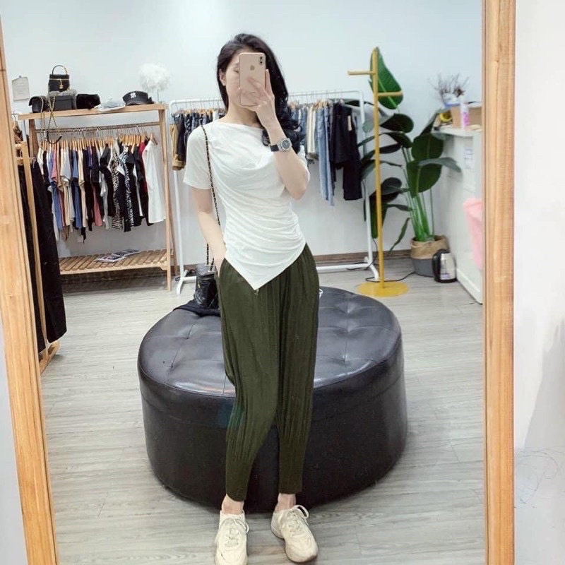QUẦN BAGGY DẬP LY CẠP CHUN BO ỐNG