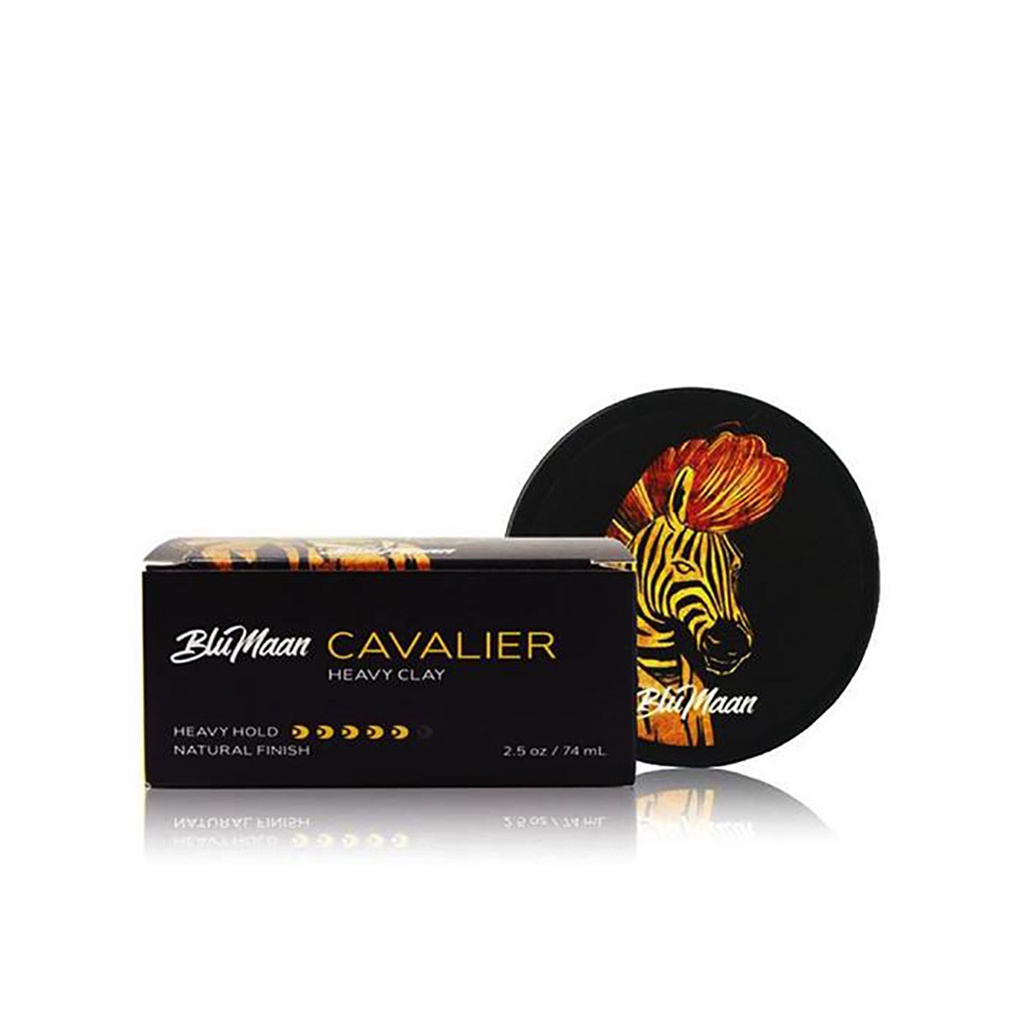 Sáp vuốt tóc Blumaan Cavalier Clay 74ml (BluMaan Ngựa Vằn)