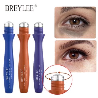 [Hàng mới về] Serum dạng lăn BREYLEE chứa Vitamin C/Retinol/Hyaluronic Acid dưỡng ẩm cải thiện quầng thâm cho mắt 15ml