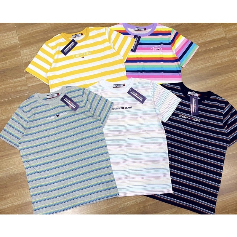 ÁO THUN SỌC TAY NGẮN