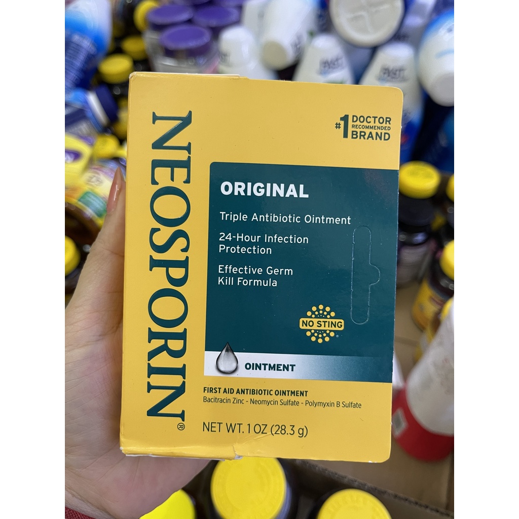 Kem mỡ,liền sẹo, hỗ trợ vết thương bỏng,Neosporin+Maximum-Strength Pain Relief Dual Action Ointment