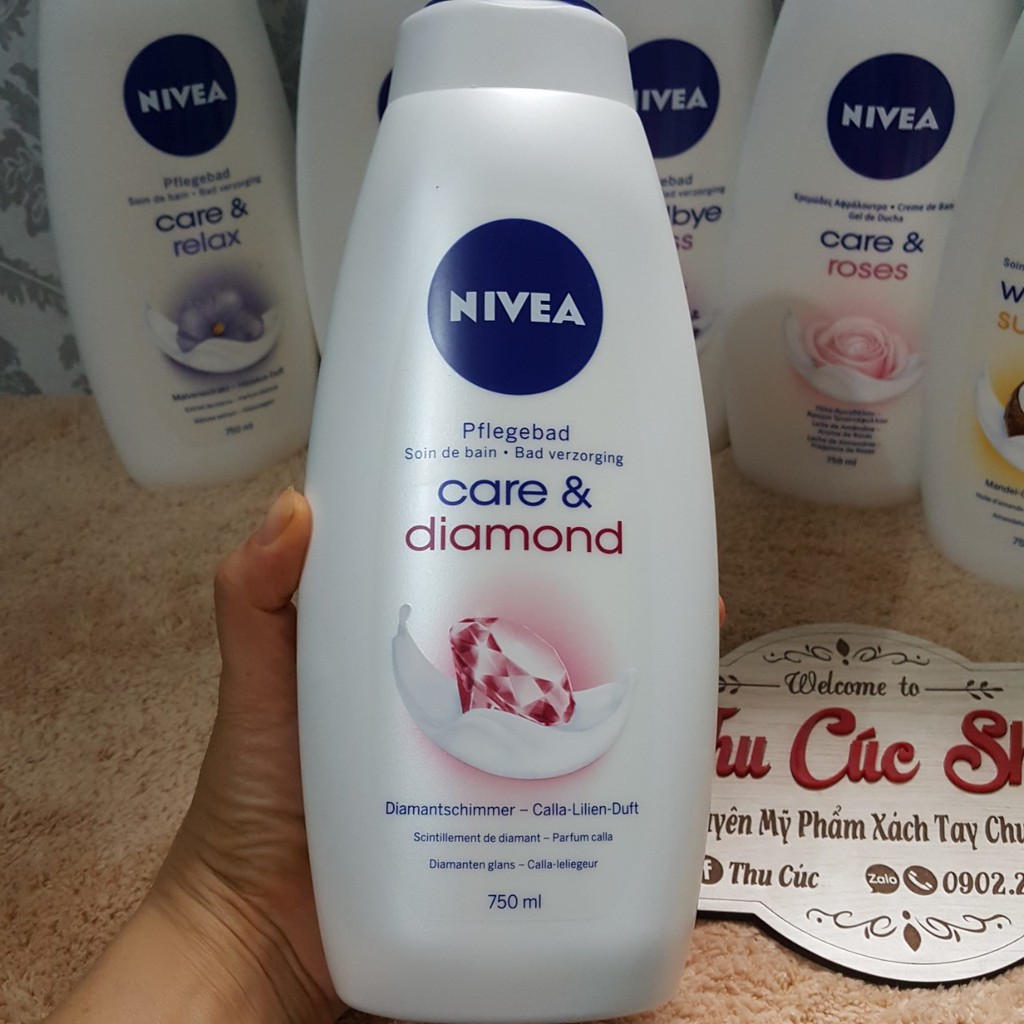 Sữa tắm Nivea Đức 750ml [hàng chuẩn]